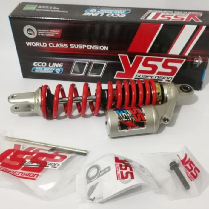 Shockbreaker Shock YSS Tabung G Six 330 mm Vario 125 Vario 150 G-SIX - Hitam