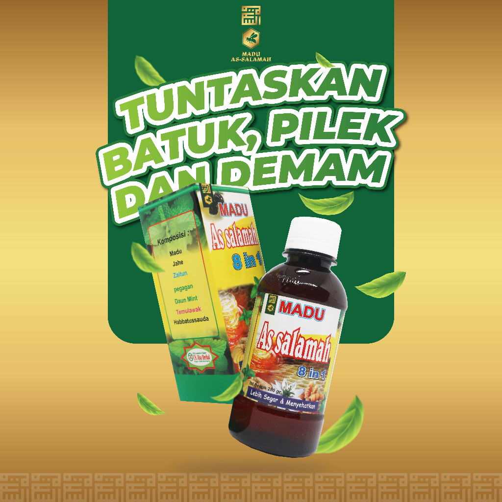 

As Salamah - Madu 8 in1 280 Gram As Salamah Madu Batuk Pilek dan Demam