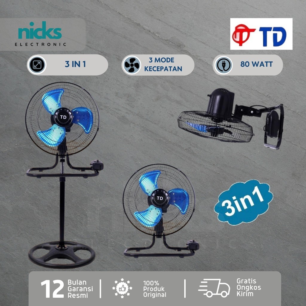 [COD] TD kipas angin/Kipas angin besi JUMBO 18 inch /kipas angin besar/kipas angin/kipas besi/ TORNA