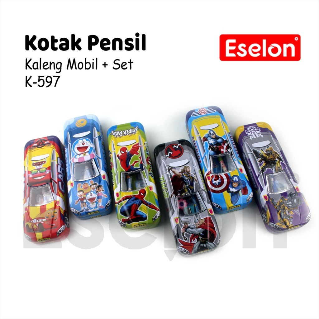 

❤️️Kotak pensil SET / Tempat pensil kaleng mobil K-597 SET❤️️