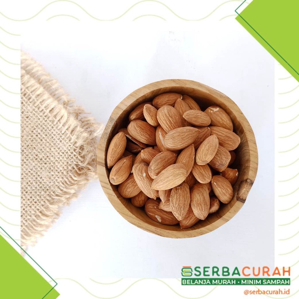 

Roasted Almond Curah | Per 100 Gr | Kemasan Kertas