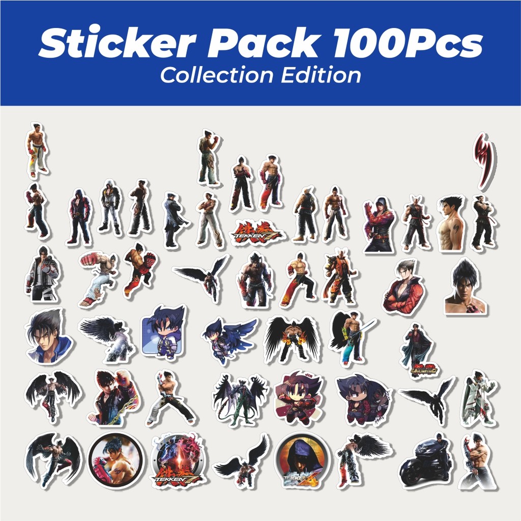 

Hot Stiker Game Series Tekken Character Jin Kazama Lucu Anti Air Stikers Berperekat Waterproof Sticker Decal Buat Motor Helm Buku Journal Koper Casing HP Laptop Botol Minum