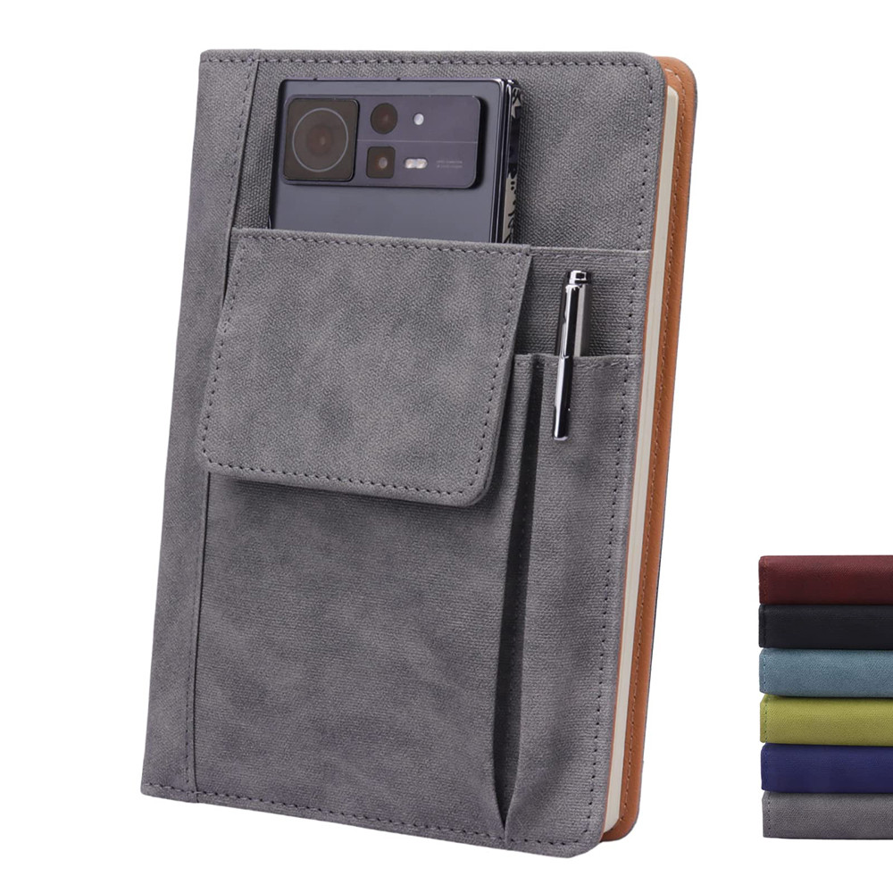

1pc Refillable Leather Journal Notebook A5 Hardcover 200 Pages Thick Paper Notebooks Cover for Students Notebook Stationery