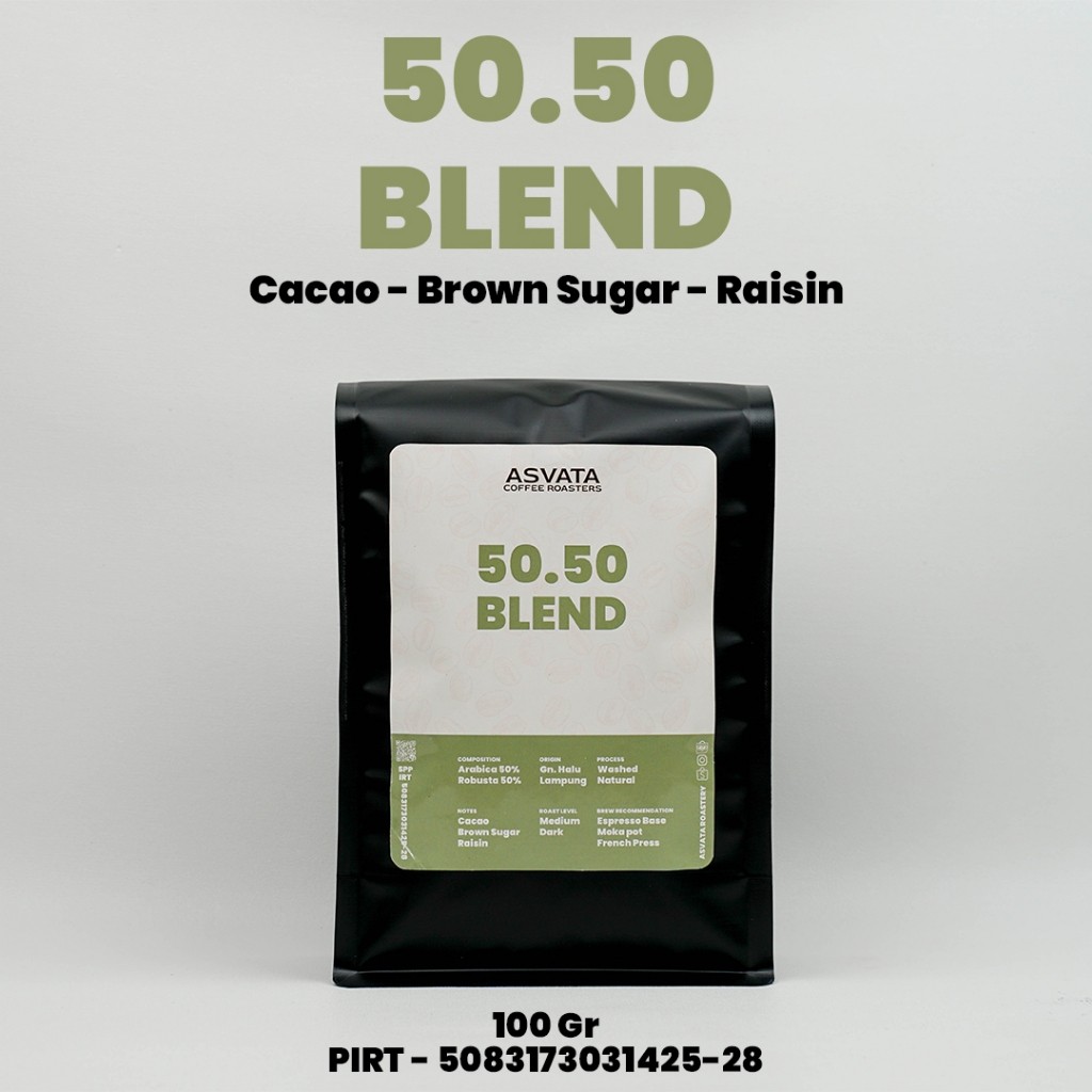 

Biji Kopi 100 Gr 50.50 Arabica Robusta Roasted Beans Kopi Susu Blend
