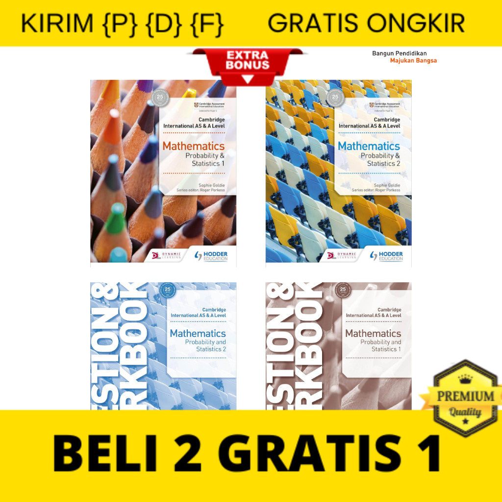 

{P} {D} {F} Hodder Cambridge International AS & A Level Mathematics Probability & Statistics (2nd Ed) | Buku Matematika SMA