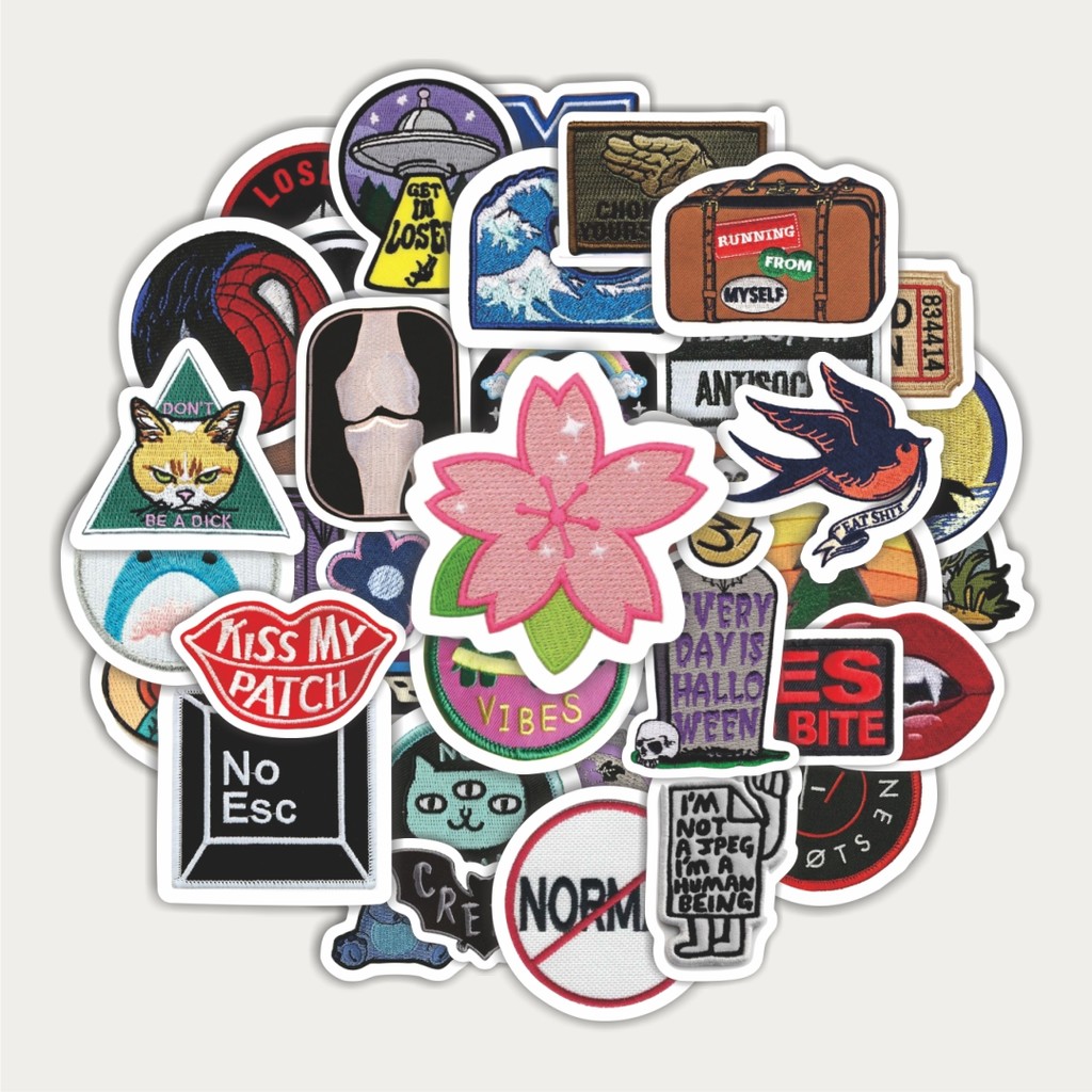 

Sticker Pack Stiker Patch V22 | Sticker TUMBLR | Stiker LAPTOP KOPER HELM