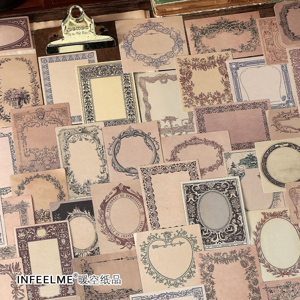 

30pcs/pack Vintage Style Craft Paper DIY Scrapbooking Materials Decor Junk Journal School Marking Stationery Memo Paper
