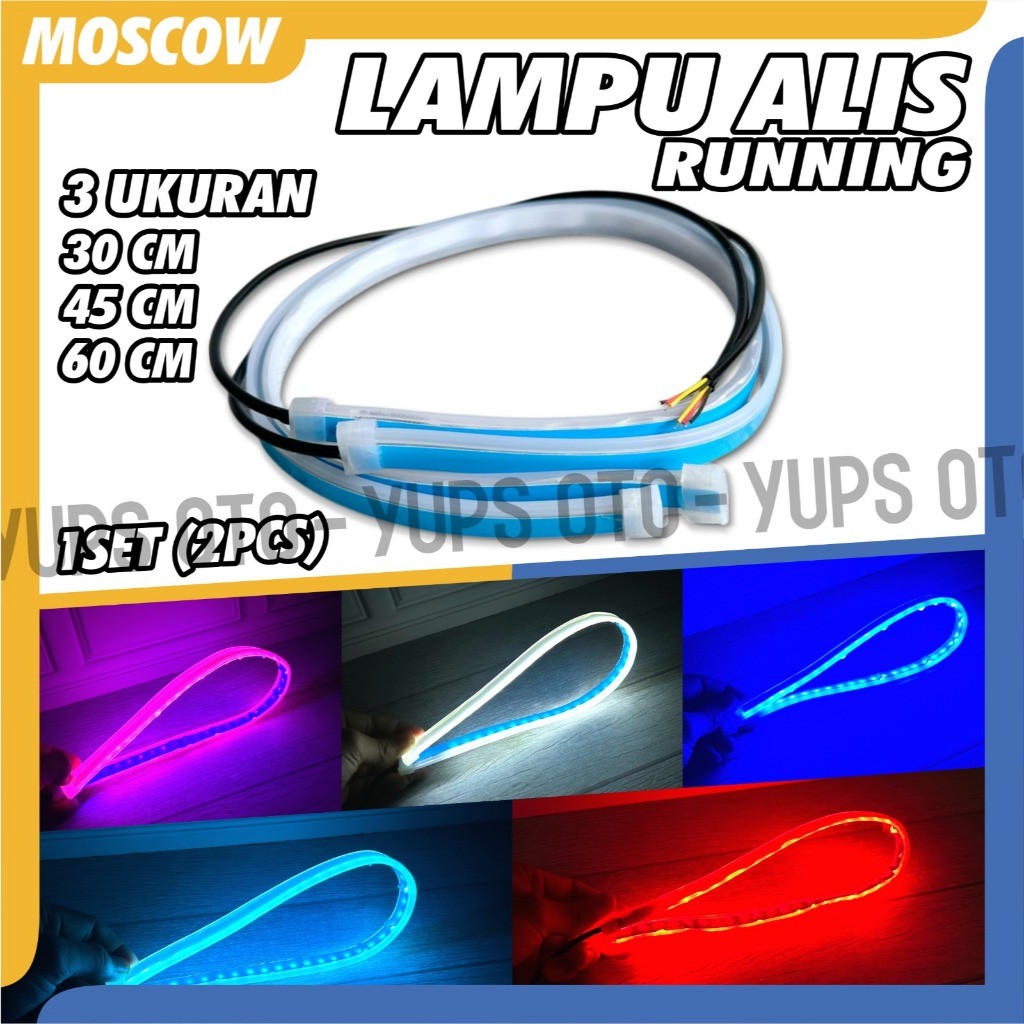 TERMURAH LAMPU ALIS RUNNING 30CM LAMPU LED ALIS TEMPEL FLEXIBLE SEIN ALIS FLEKSIBEL SLIM LAMPU ALIS 