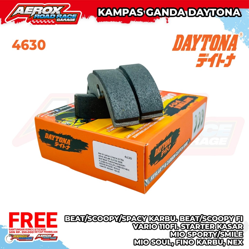 LUNDONGSHOP Kampas ganda Daytona 4633  Beat POP/ESP-K44 2014-2018 Deluxe Beat Street 2016-2019 CW Be