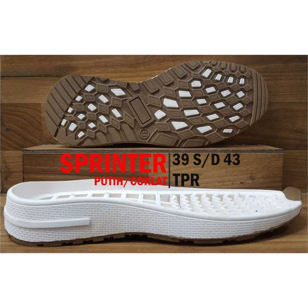 Sol Sepatu Pria SPRINTER PUTIH COKLAT TPR 28