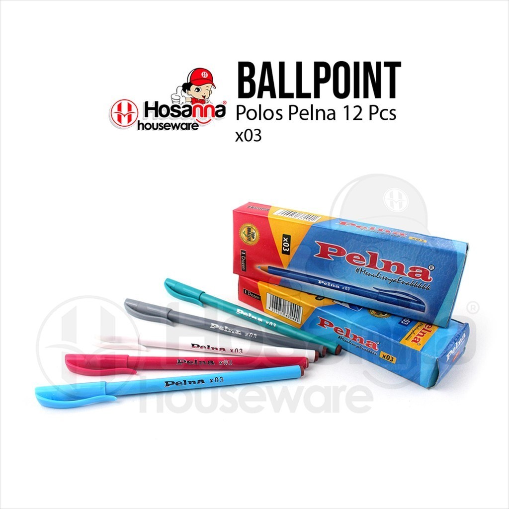 

♚12pcs Pulpen Lilin PELNA 0.7mm / Ballpoint PELNA / Ballpoint Lilin♚