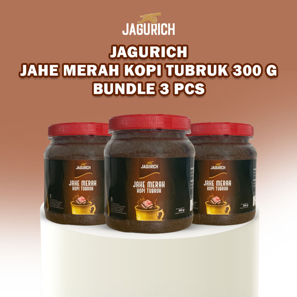 

JAGURICH Jahe Merah Kopi Tubruk 300 Gr Paket 3