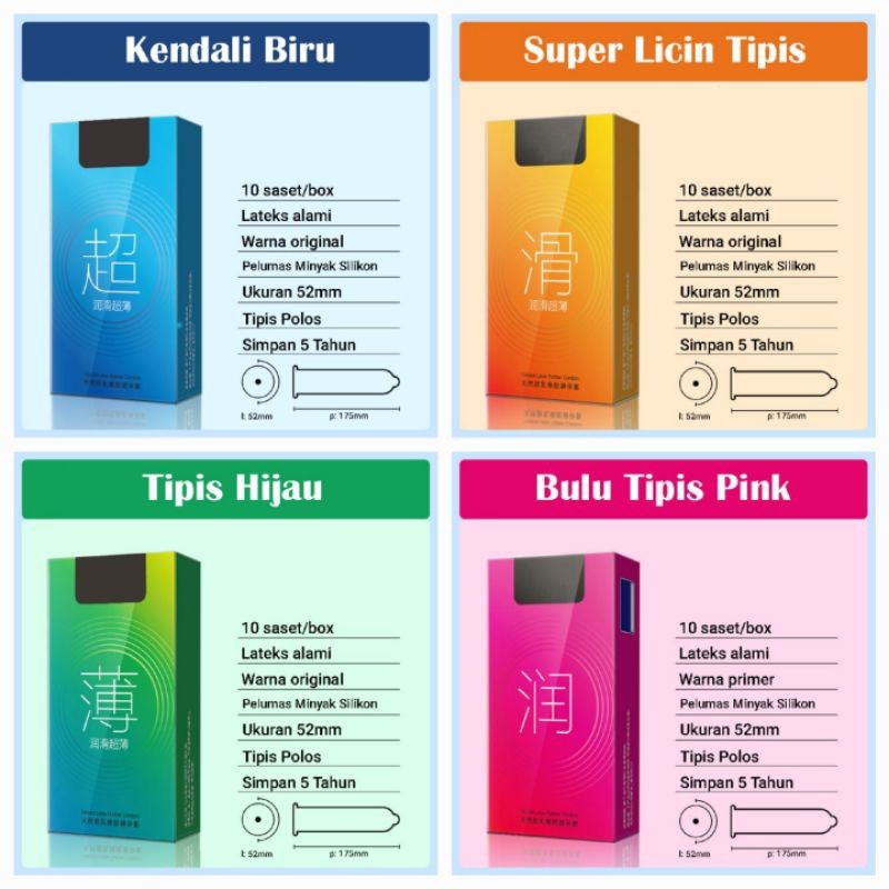 

PROMO MERDEKA !!! New Hope Life - Kondom Super Tipis 52mm - Kondom Paling Tipis - Kondom berpelumas Minyak Silikon - Kondom Ultra Thin - Kondom Smooth Polos Licin