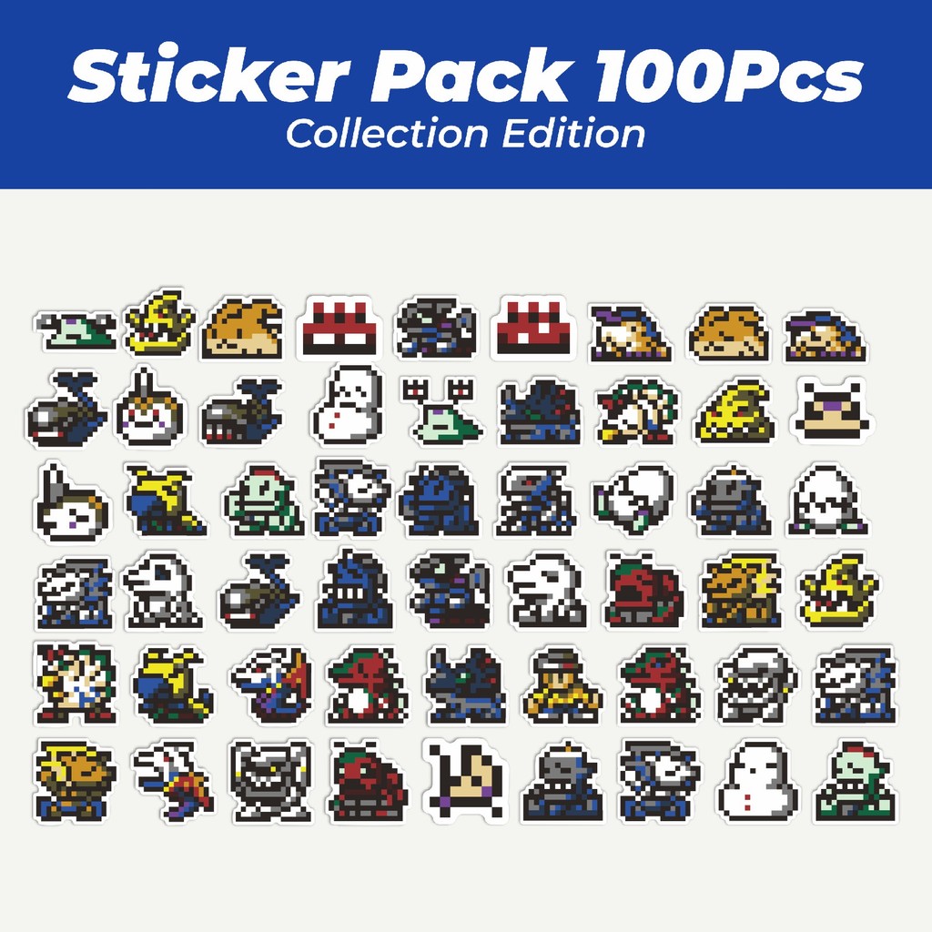 

Hot Stiker Pixel Digimon V20 Lucu Anti Air Stikers Berperekat Waterproof Sticker Decal Buat Motor Helm Buku Journal Koper Casing HP Laptop Botol Minum