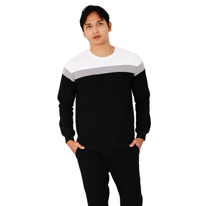 AXULE Poshboy Kirin Kaos Hitam Lengan Panjang Pria - Long Sleeves kualitas Premium Garansi 100% Orig