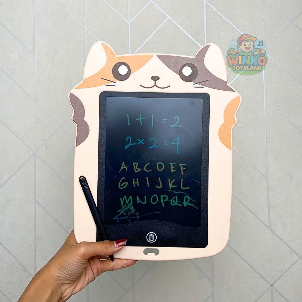 Termurah Grosir Mainan Anak Edukasi LCD Karakter Animal Bisa Dihapus Tanpa Baterai warna Menarik Mud