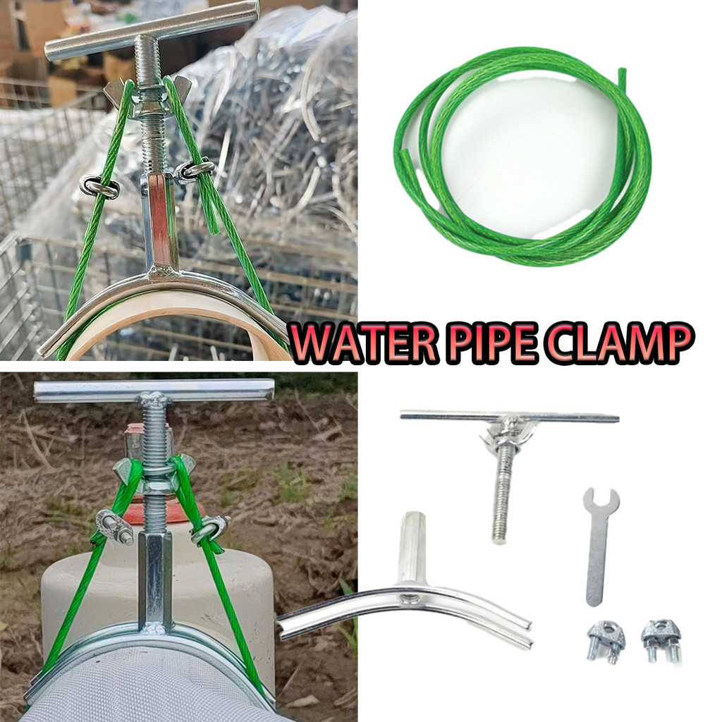 【1SET】 klem selang air Benang ganda untuk pegangan yang lebih erat Pertanian Perlengkapan irigasi pe