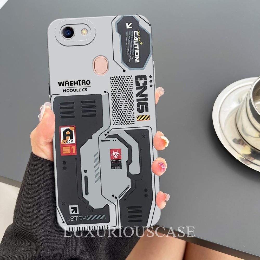 [01] Case Untuk Oppo F5/F5 Youth - Motif Mesin CPU Cyberpunk - Softcase Pro Camera, Casing HP, Pelin