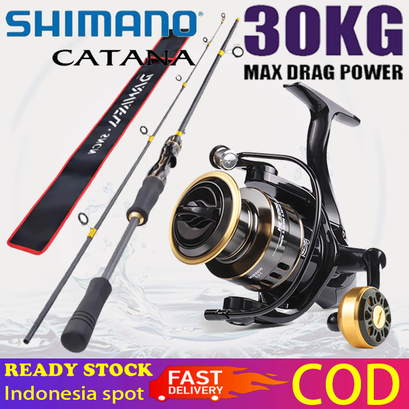 SHIMANO Joran Pancing Set 165cm-270cm 6-12LB REEL 1000-7000 Joran UL Carbon Pancingan Set Lengkap