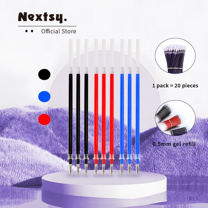 

Nextsy Pena Pengganti Pena Gel Refill Tinta Pena Cair Lsi Ulang Pulpen Gel 0,5mm Pena Gel