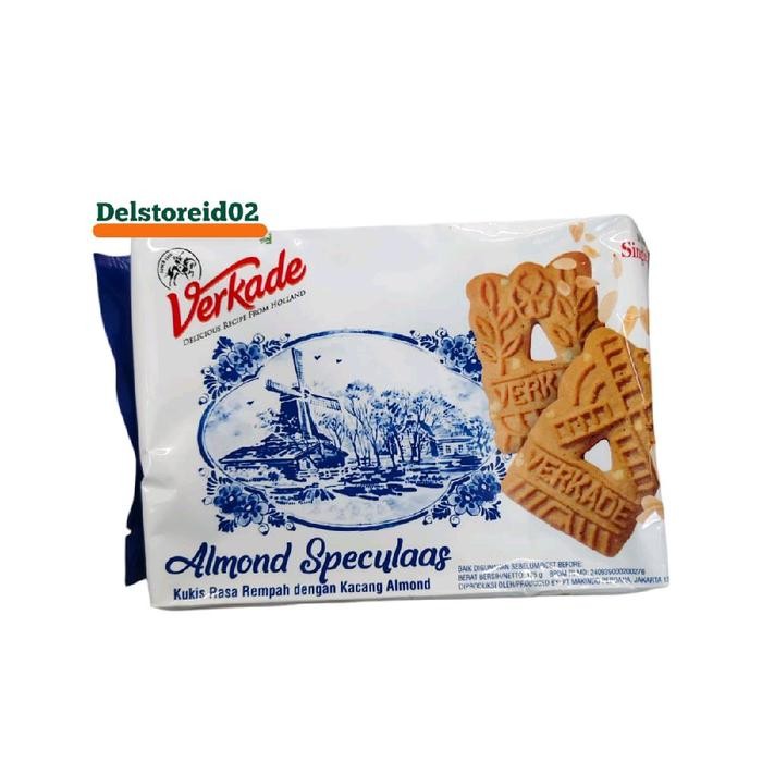 

Verkade almond speculaas (kukis rasa rempah dengan kacang almond) 125gr