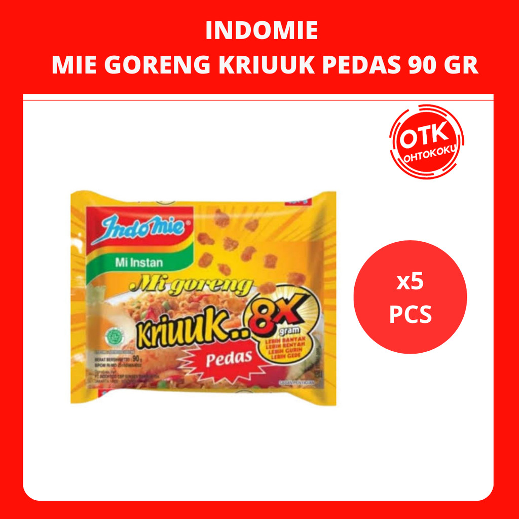 

Indomie Mi Instan Goreng Kriuuk 90 gr x 5 pcs