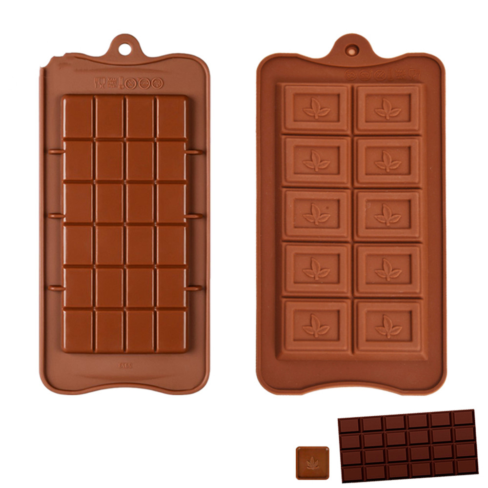 

10/24 Cavity Chocolate Silicone Mold Cake Molds High Quality Square Eco-friendly Silicone mold DIY Candy Marijuana Leaf Mold