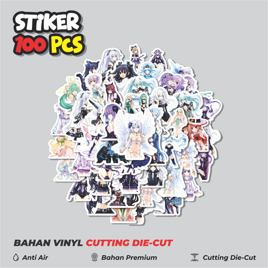 

Terbaru! 50 pcs Stiker Game Series Neptunia Universe Karakter Mix 2 Dekorasi Lucu Kreatif untuk Notebook, Skateboard, HP