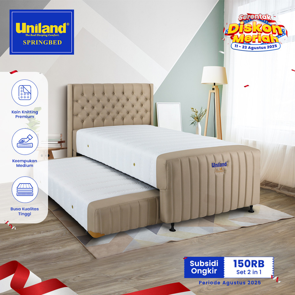 Uniland Springbed 2 in 1 Rivera Ashton - Kasur Spring Bed Matras 2in1