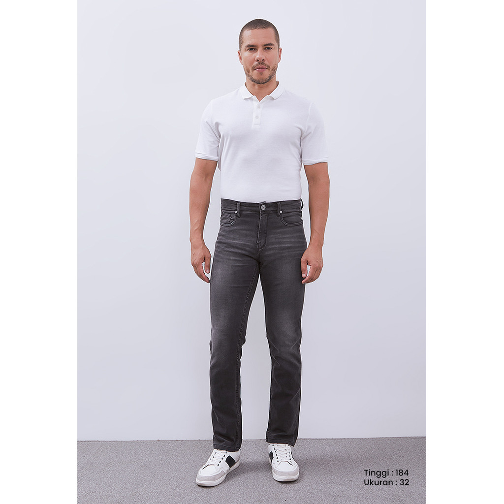MANZONE - Celana Panjang Denim Pria Torso 02 - Grey
