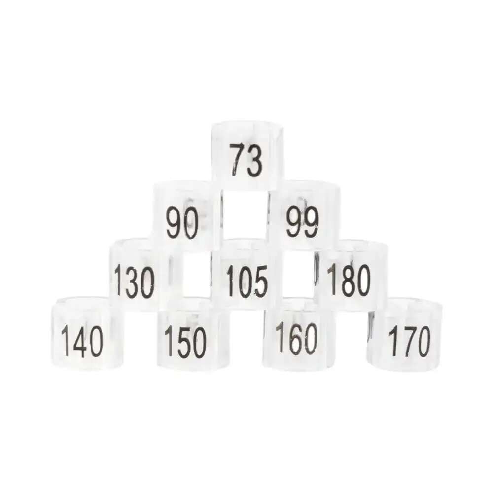 

100pcs Plastic Number Markers Size Tags On The Garmen Clear Clip