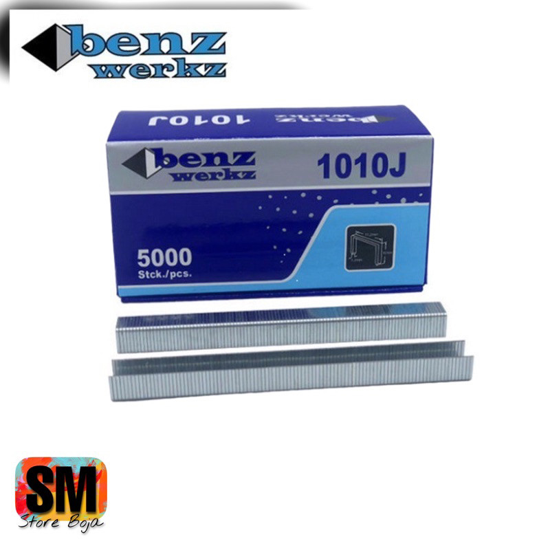 

BENZ 1010J Isi Mesin Staples Paku Tembak U Mata Nailer Gun 1010 J
