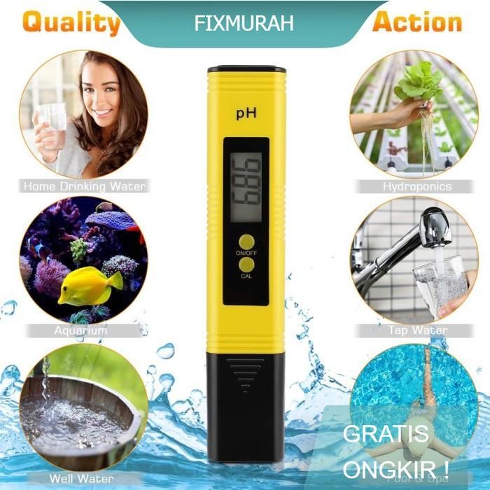 Alat Ukur PH Meter Digital Akuarium Air Kolam Hidroponik Pengukur PH