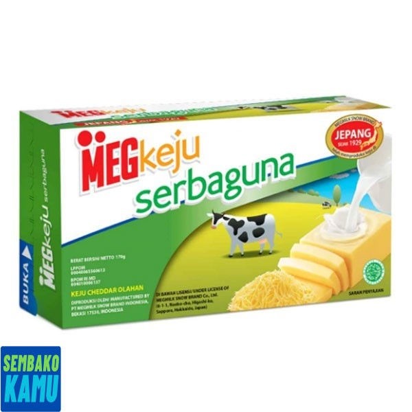 

Meg Cheddar Cheese Serbaguna 165 gr - Keju