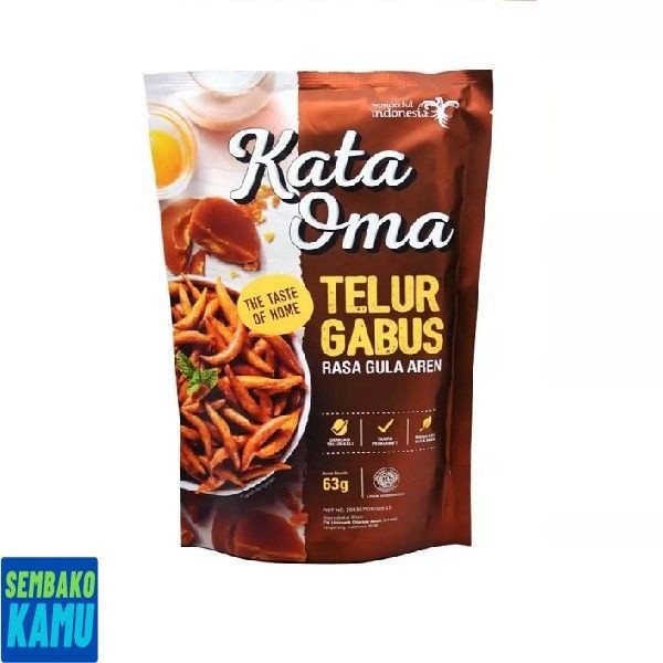 

Kata Oma Telur Gabus Gula Aren Pouch 63 gr