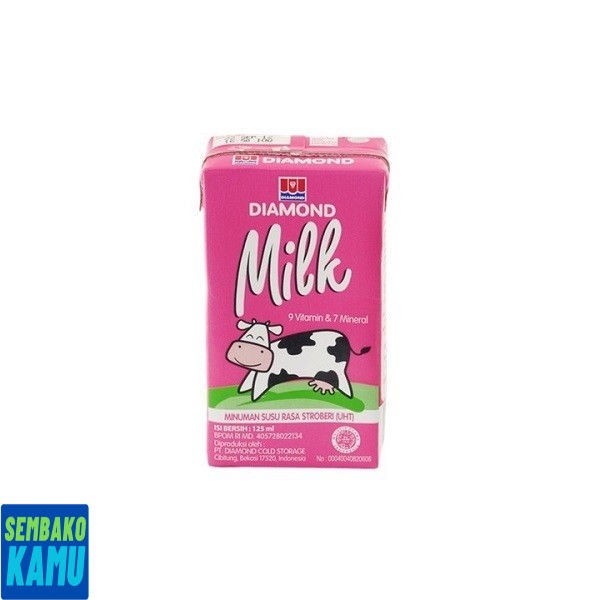 

Diamond Milk Uht Strawberry 125 ml - Susu