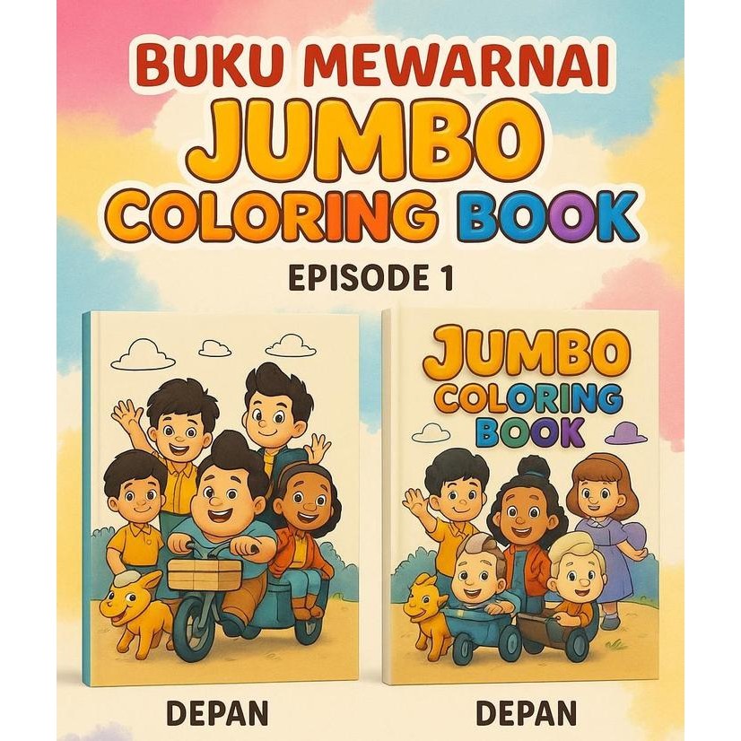 

DpinxAaTivityBuku Gambar Mewarnai [ JUMBO ] Anak Karakter Lucu – Edukasi & Hiburan Kreatif | Buku Aktivitas Belajar Menggambar untuk PAUD TK SD - A4