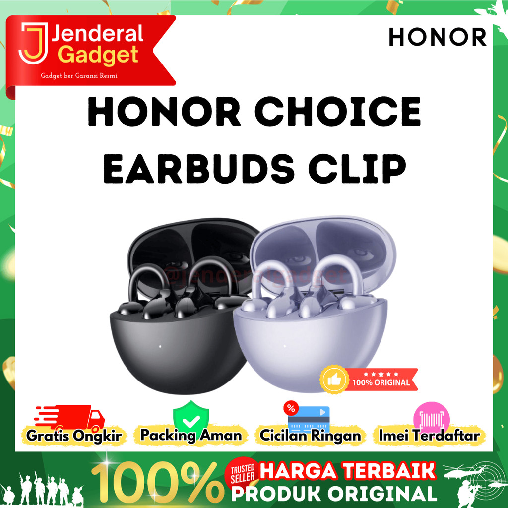 Honor Choice Earbuds Clip Bergaransi Resmi
