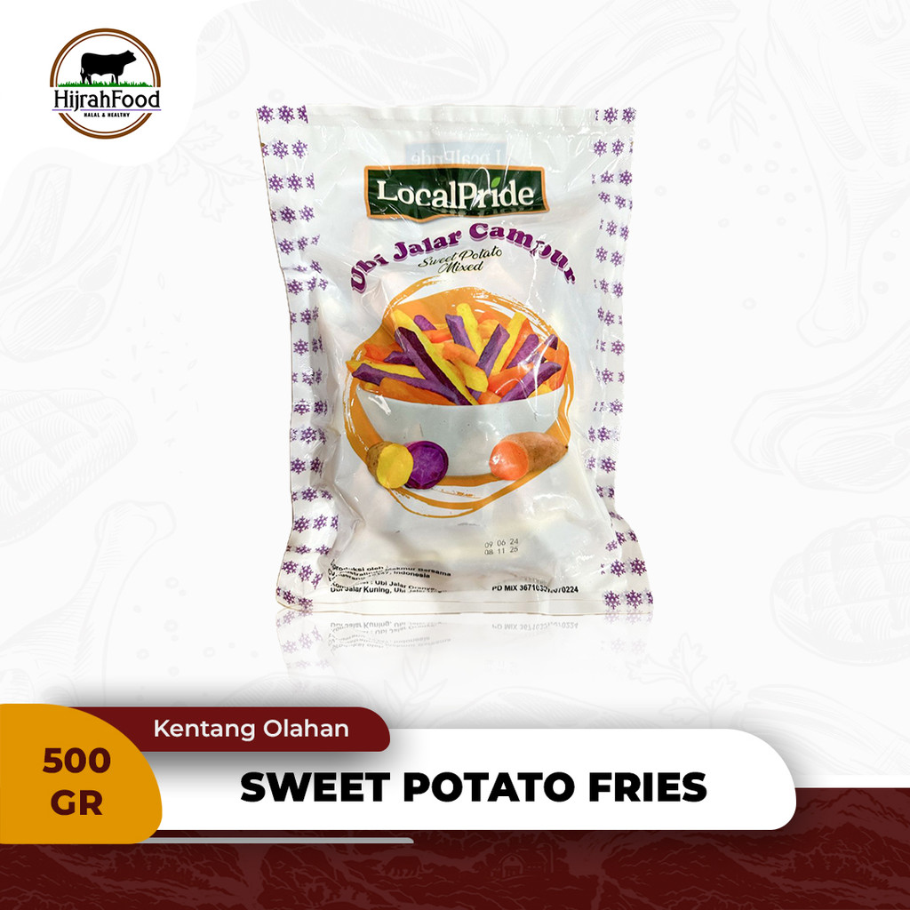 

Mixed Sweet Potato Fries - Kentang Ubi Jalar Manis Goreng - 500 gr