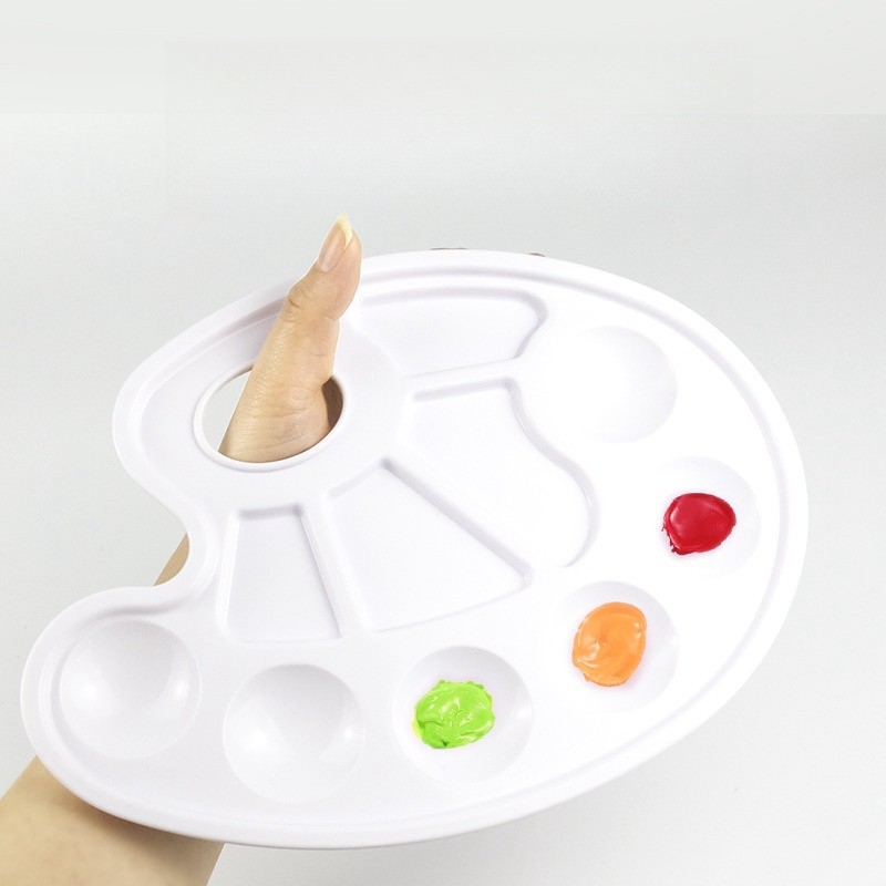 

Oval palette art supplies diy painting graffiti supplies palette wholesale