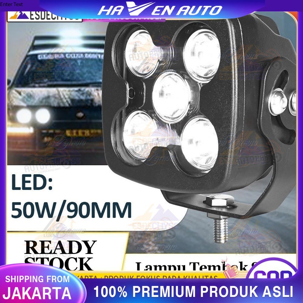 50 Watt 100% ORI Lampu volvo alat berat Sorot Heavy Duty Offroad Tembak dotrek mobil volt truk Balak