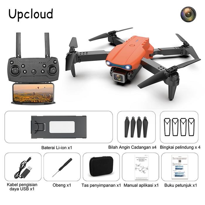 Drone E99 Shoot Indoor Outdoor Smart Drone Murah Mini Dengan Kamera HD Drone WiFi FPV Dual Camera Dr
