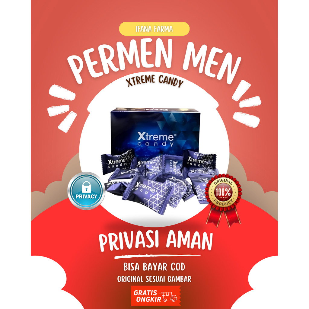 

Xtreme Candy Original 30 Pcs - Permen Xtreme Suplemen Pria- Ifana