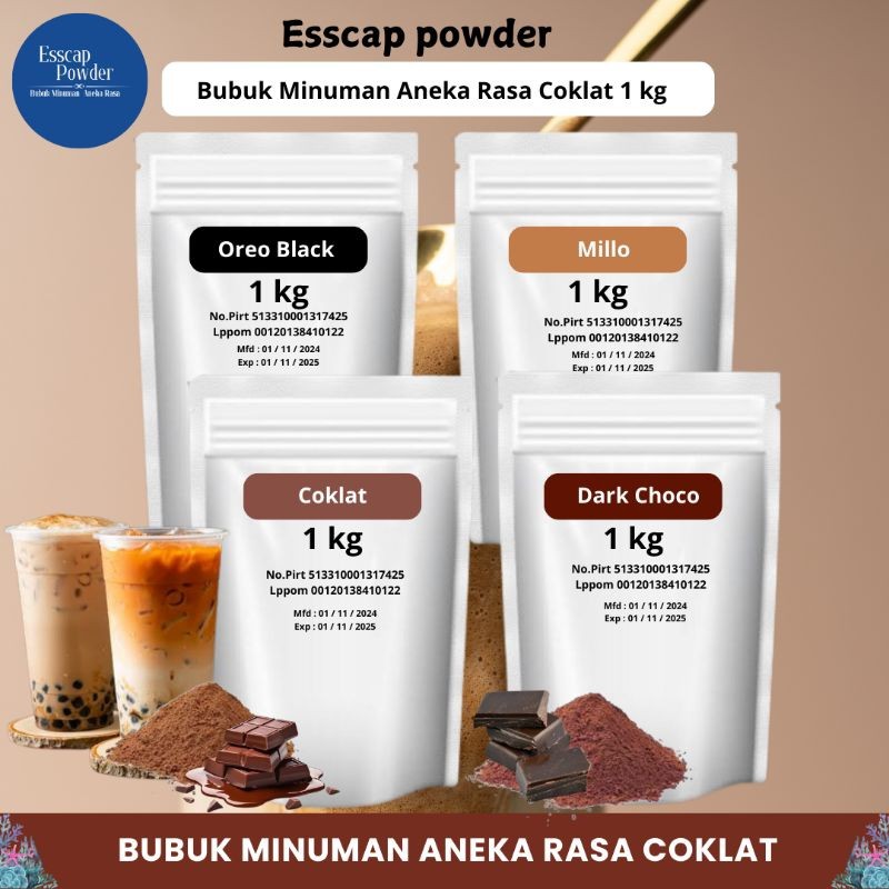 

Bubuk Minuman Aneka Rasa Coklat 1kg / Serbuk minuman aneka Rasa / Minuman Instan / Drink Powder