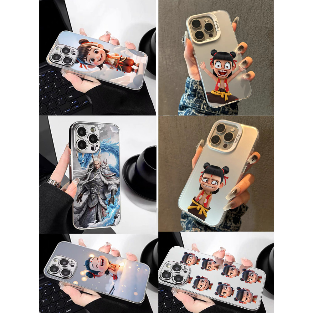 Nezha Legend Themed Phone Case - HD Print, Anti-Scratch and Durable, Compatible with iPhone7-16plus