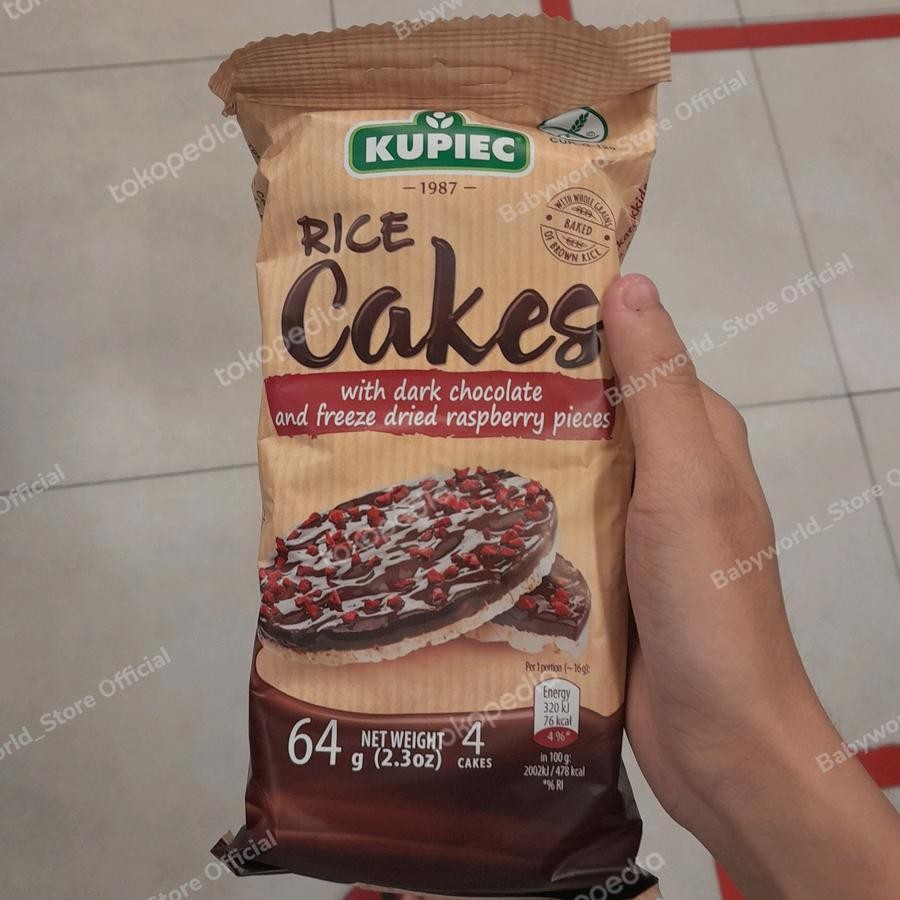 

Kupiec Rice Cakes With Dark Chocolate and Freeze Dried Raspberry IMPORT 64gr