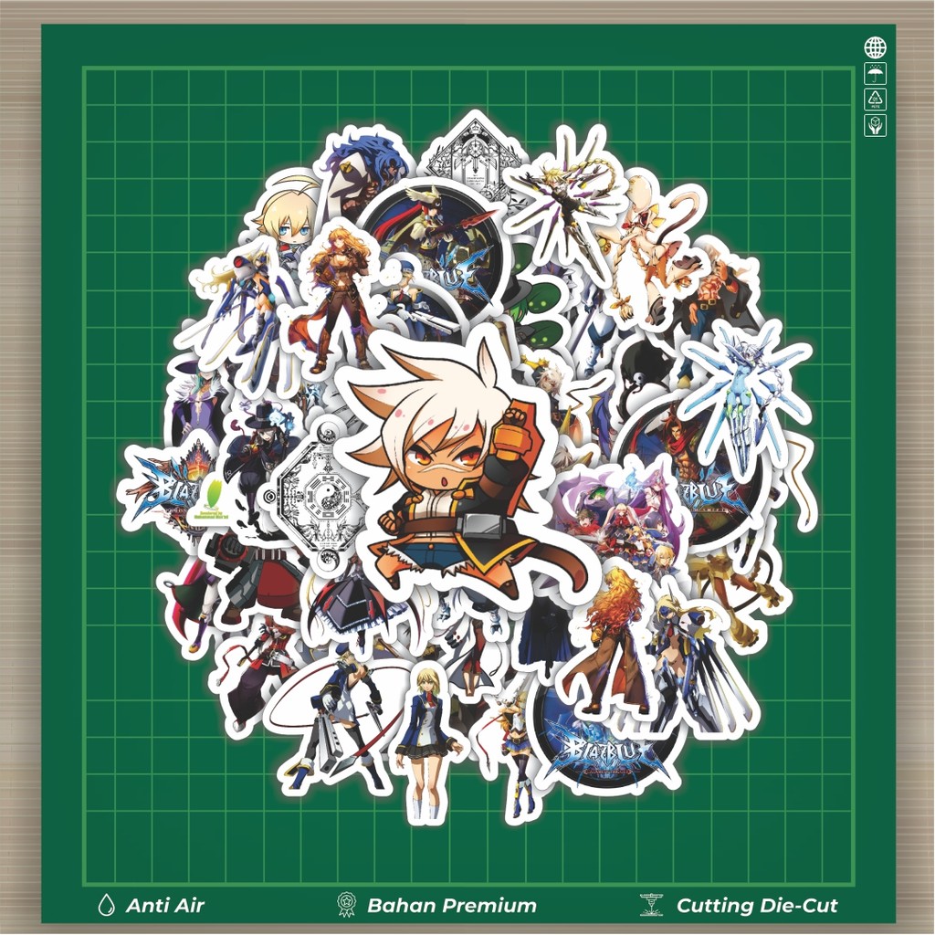 

HOT 50 PCS STIKER Stiker Game Series Blaz Blue Karakter Mix 10 Stiker Fashion Cars Decal Dingin Kartu Album Custom Vinyl Anti Air- Sticker Aesthetic Buku Journal Koper Casing HP Tablet Laptop Helm Motor Botol Minum