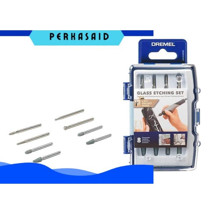 Glass Etching Set (682) / Mata Ukir Kaca / Logam set 8 pcs - PerkasaID