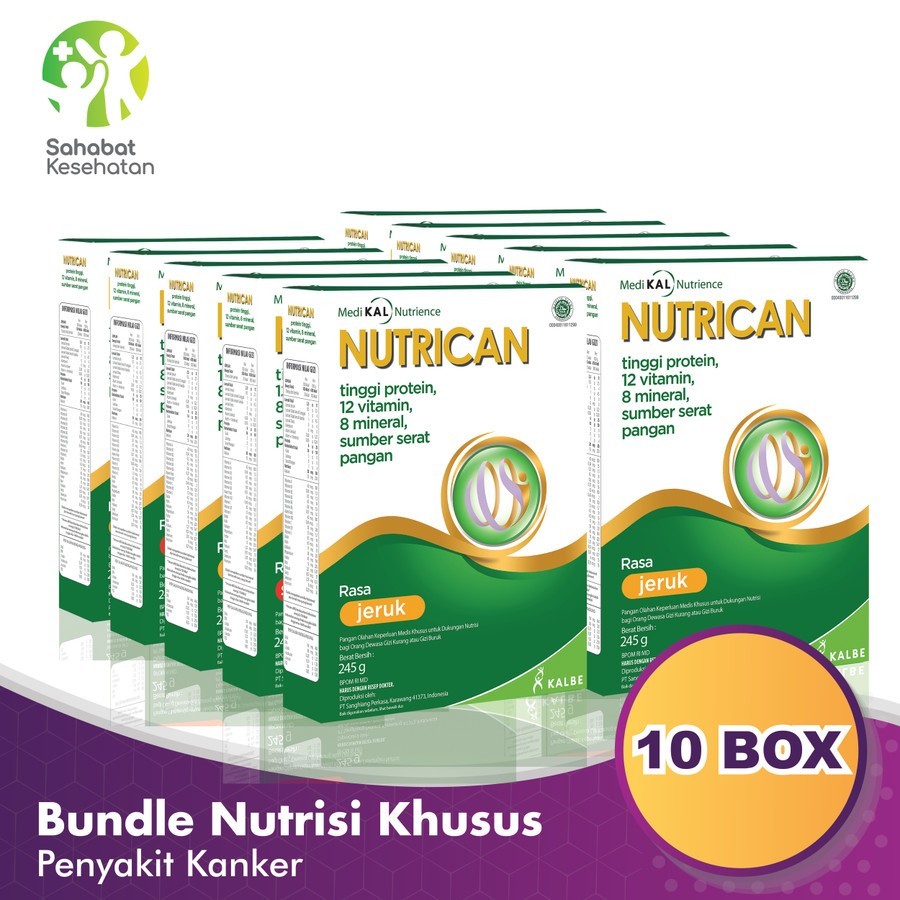 

NEW Bundle 10 Box Nutrican 245 gram Nutrisi Tinggi Energi dan Protein PREMIUM