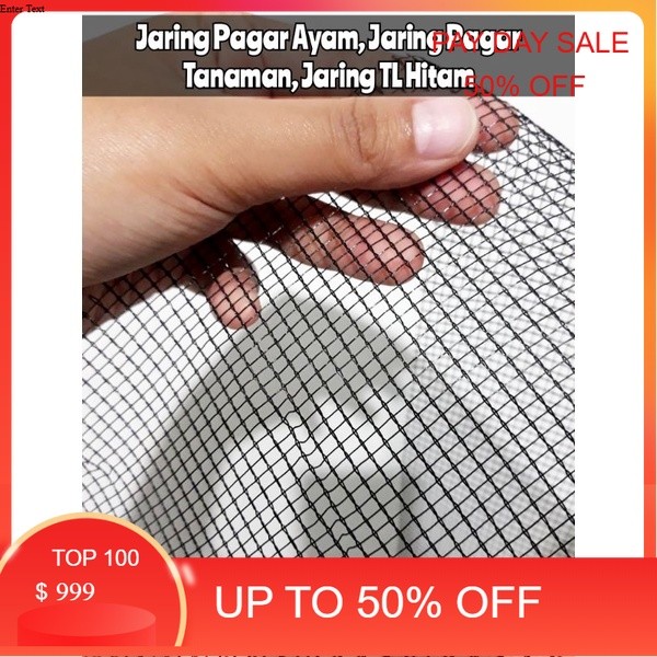 Jaring Waring TL Hitam, Jaring Pagar Ayam, Jaring Kandang, Jaring Pagar Tanaman, Jaring TL Hitam, Ja